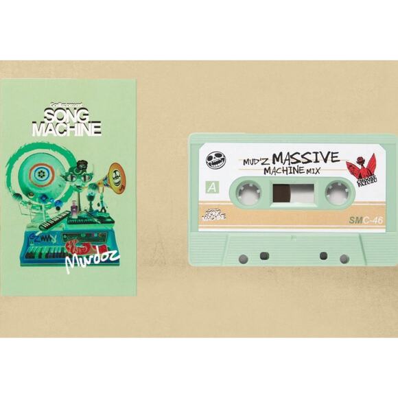 GORILLAZ SONG MACHINE ALBUM - CASSETTE TAPE - MURDOC GREEN Collectable Sealed - Picture 1 of 11